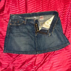 Vintage Lucky 🍀 Brand Jezebel Mini Skirt Dungarees